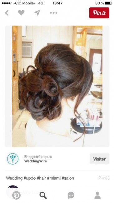 Chignon pour brune