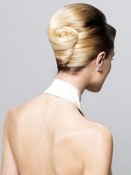 Coiffure chignon banane mariage