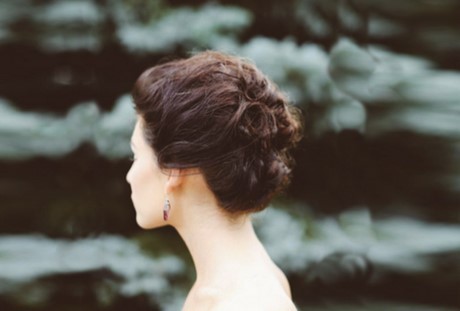 Coiffure chignon banane mariage