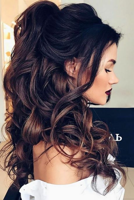 Coiffure femme mi long mariage