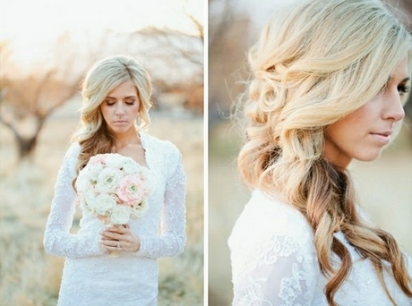 Coiffure mariage cheveux long lachés