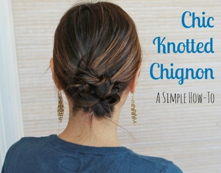 Model chignon simple