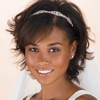 Serre tete mariage cheveux courts