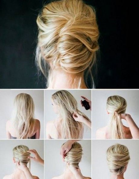 Chignon banane sur cheveux courts