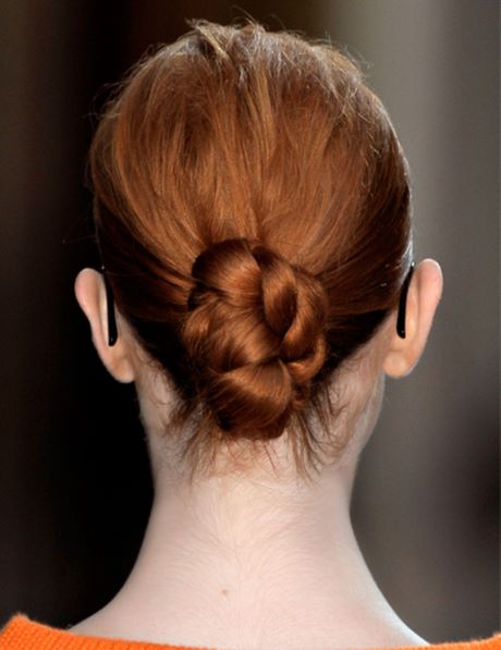 Chignon cheveux long epais