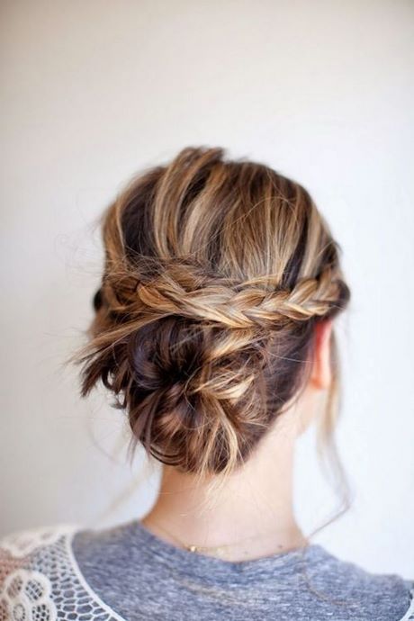 Chignon long cheveux