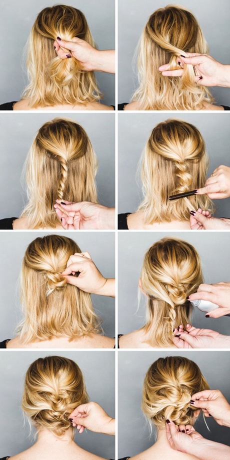 Chignon pour cheveux carré