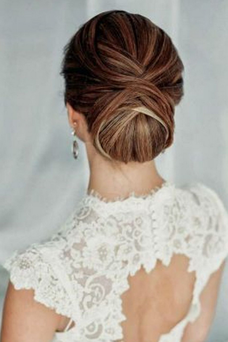 Chignon simple mariage