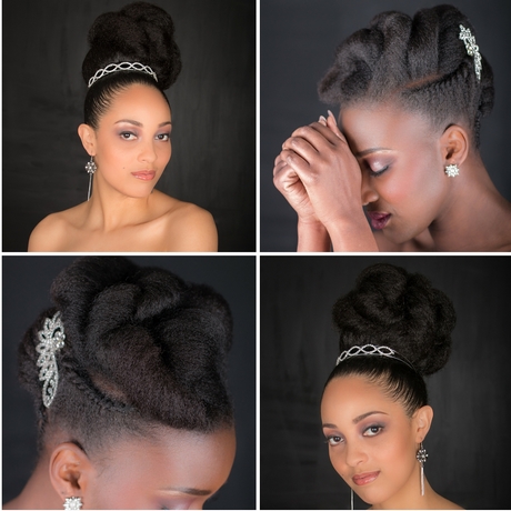 Coiffure cheveux naturel mariage