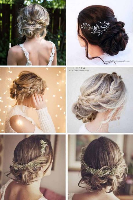 Coiffure chignon bouclé mariage