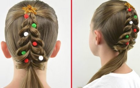 Coiffure fille noel