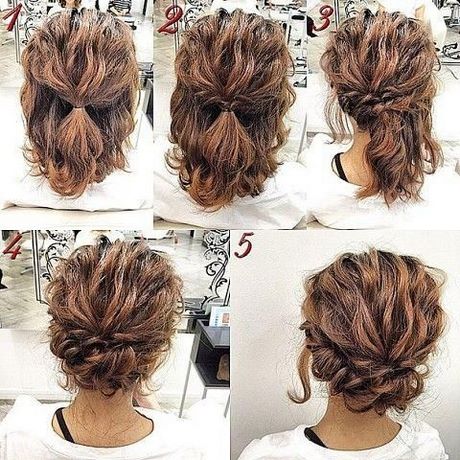 Coiffure mariage cheveux courts frisés