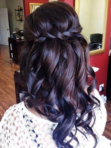 Coiffure mariage cheveux noir