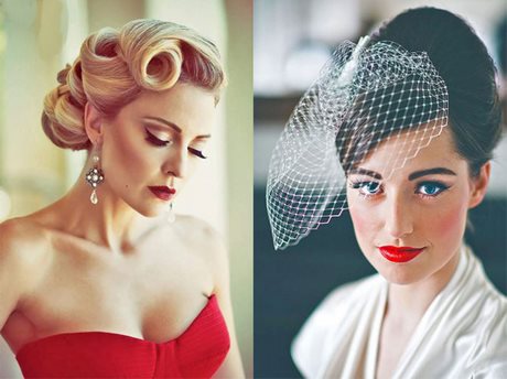 Coiffure mariée vintage