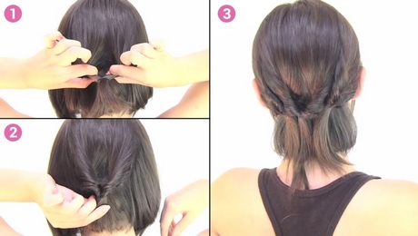 Coiffure simple pour cheveux court