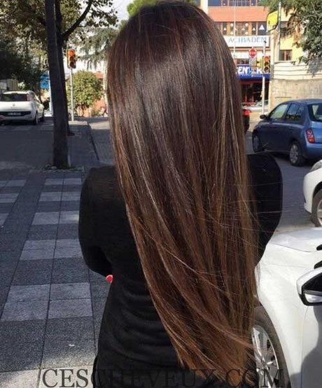 Coupe droite cheveux long