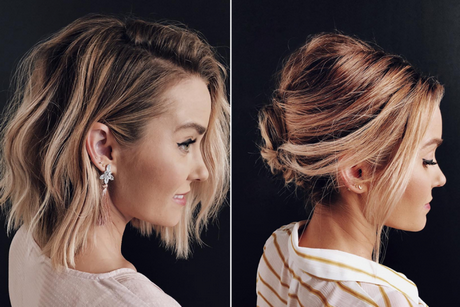 Faire un chignon avec des cheveux courts