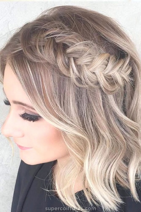 Tresse avec cheveux court