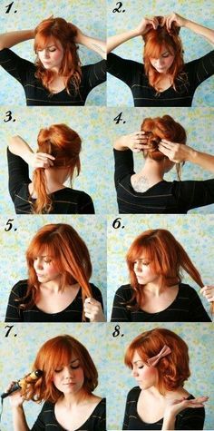 Tuto coiffure carré long