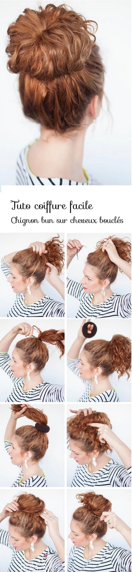 Tuto coiffure mi long femme