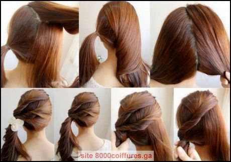 Tuto coiffure rapide cheveux mi long