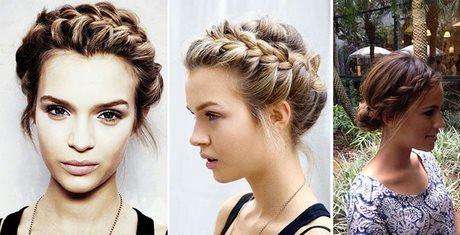 Chignon avec tresse devant