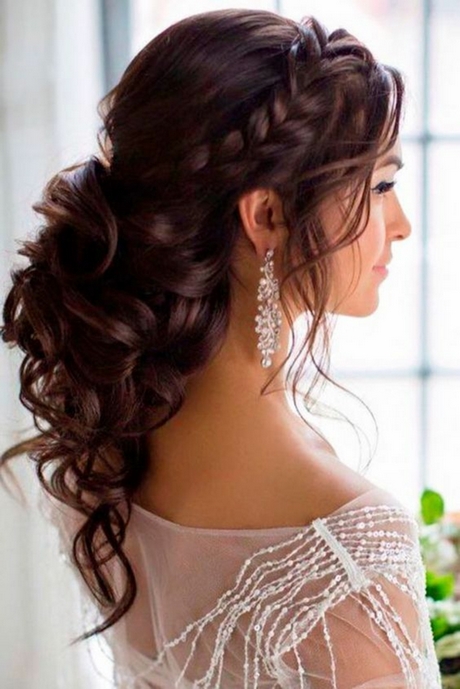 Chignon avec tresse mariage