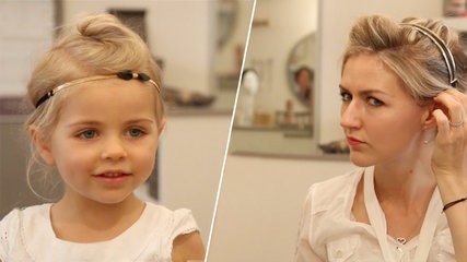 Chignon pour petite fille