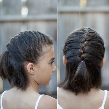 Coiffure cheveux court pour petite fille