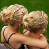 Coiffure de bapteme pour petite fille