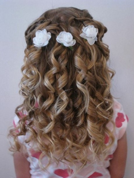 Coiffure de mariage pour fille