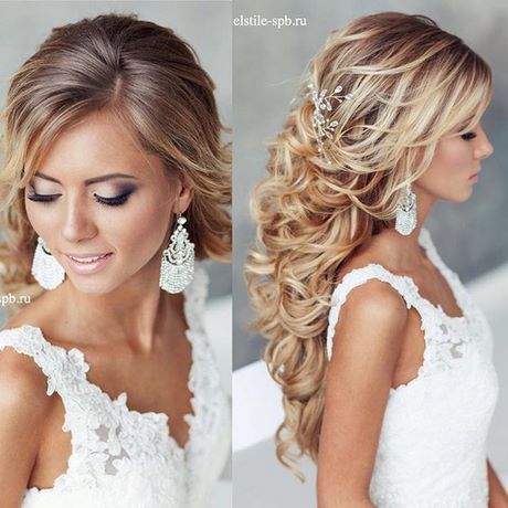 Coiffure de mariage sur cheveux long