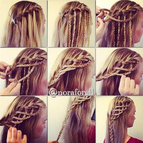 Coiffure donut tresse