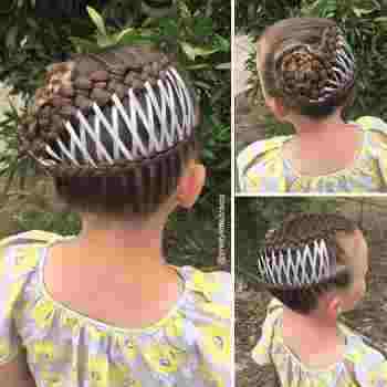 Coiffure enfant natte