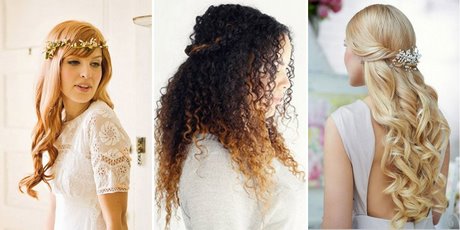 Coiffure femme cheveux long mariage