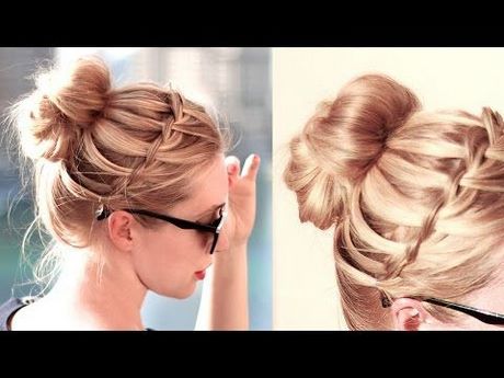 Coiffure femme chignon tresse