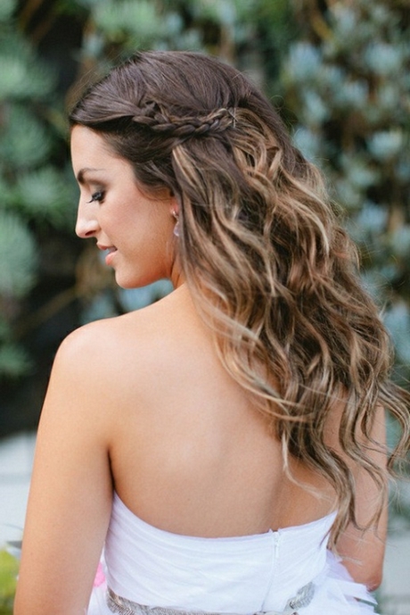 Coiffure mariage cheveux fins mi long