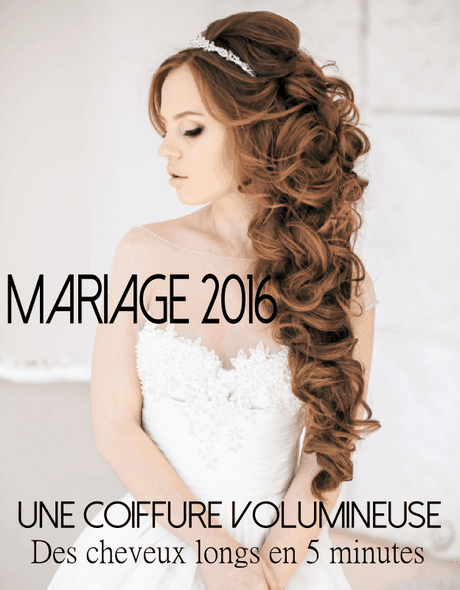 Coiffure mariage ondulé