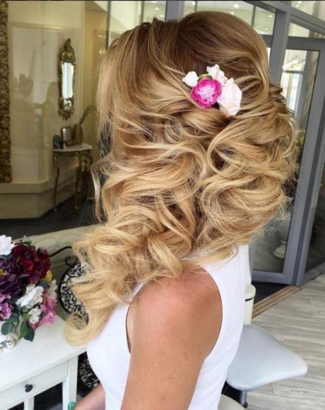 Coiffure mariage ondulé