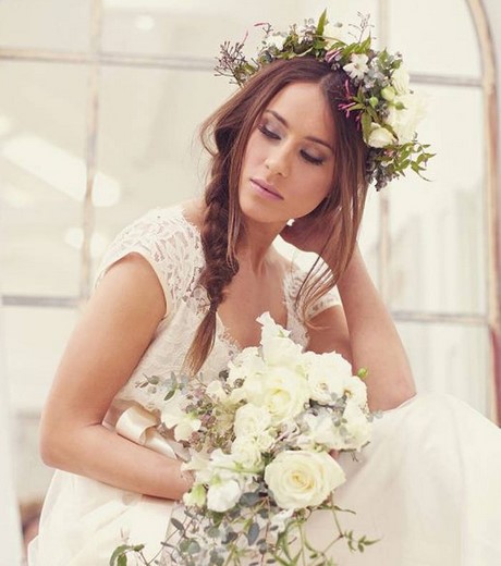 Coiffure mariage tresse côté