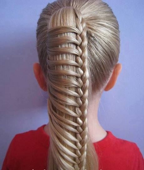 Coiffure petite fille avec elastique