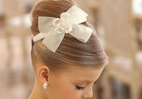 Coiffure pour mariage petite fille