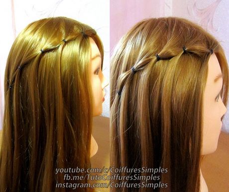 Coiffure simple a faire cheveux mi long