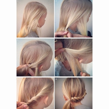 Coiffure simple fille