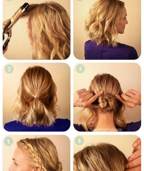 Coiffure simple pour soirée cheveux court