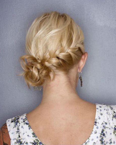 Coiffure simple tresse