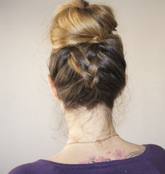 Coiffure tresse inversée