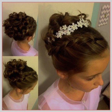 Modele de coiffure de mariage pour petite fille