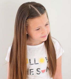 Tresse de petite fille