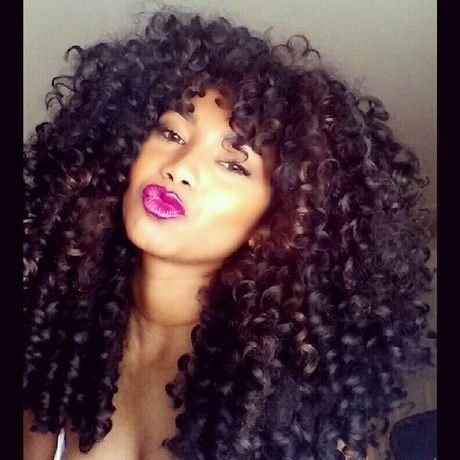 Cheveux frisés afro